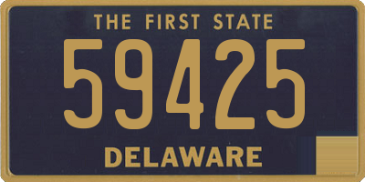 DE license plate 59425