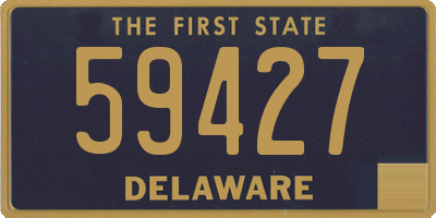 DE license plate 59427
