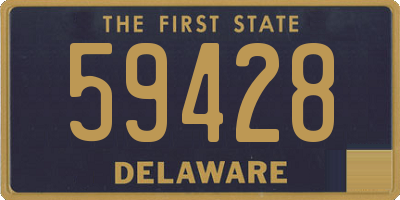 DE license plate 59428