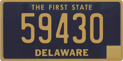 DE license plate 59430