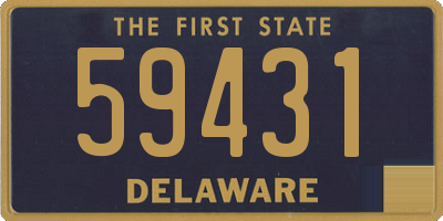 DE license plate 59431