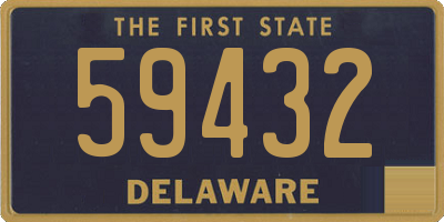 DE license plate 59432