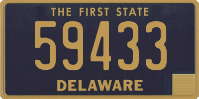 DE license plate 59433