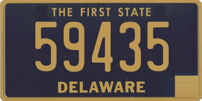 DE license plate 59435