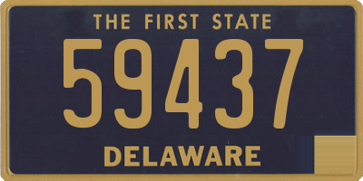 DE license plate 59437