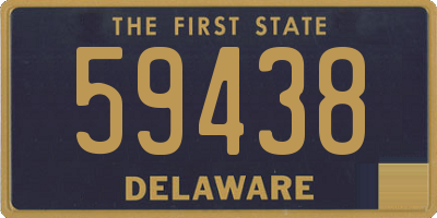 DE license plate 59438