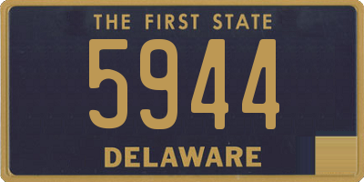 DE license plate 5944