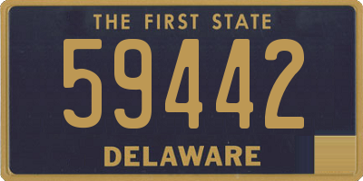 DE license plate 59442