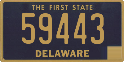 DE license plate 59443