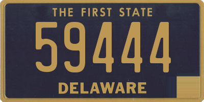 DE license plate 59444