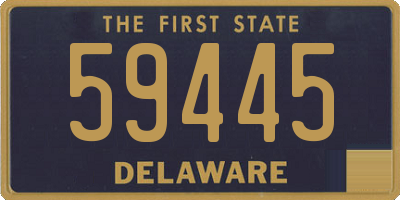 DE license plate 59445