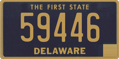 DE license plate 59446