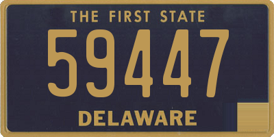 DE license plate 59447