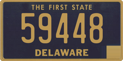 DE license plate 59448