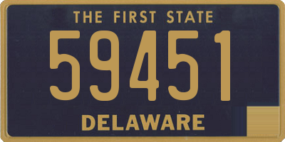 DE license plate 59451