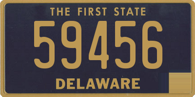 DE license plate 59456