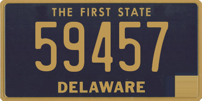 DE license plate 59457