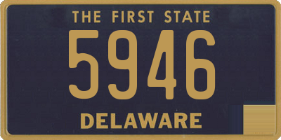 DE license plate 5946