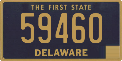 DE license plate 59460