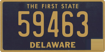 DE license plate 59463