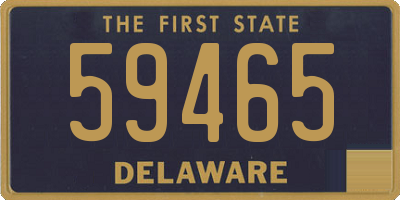 DE license plate 59465