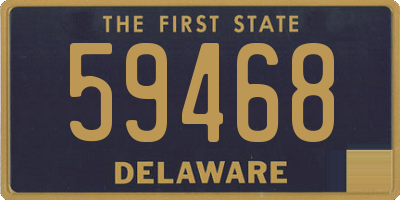 DE license plate 59468