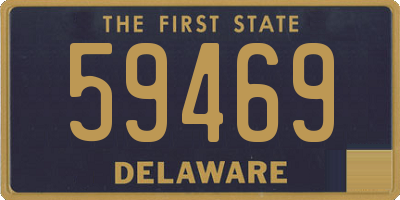 DE license plate 59469