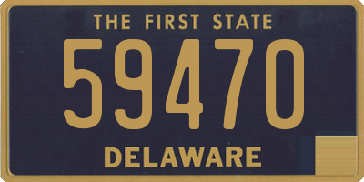 DE license plate 59470