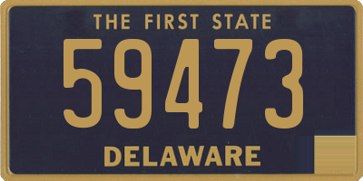 DE license plate 59473