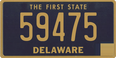 DE license plate 59475
