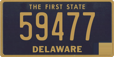 DE license plate 59477