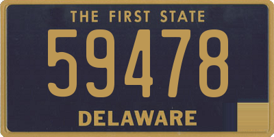 DE license plate 59478