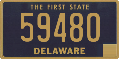 DE license plate 59480