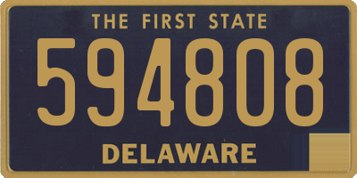 DE license plate 594808