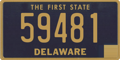 DE license plate 59481