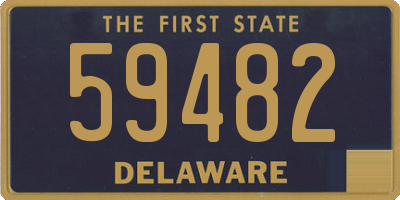 DE license plate 59482