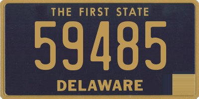 DE license plate 59485
