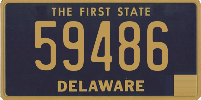 DE license plate 59486