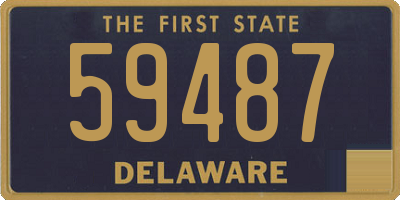 DE license plate 59487