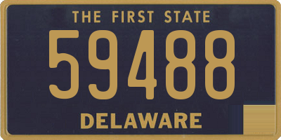 DE license plate 59488