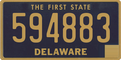 DE license plate 594883
