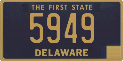 DE license plate 5949