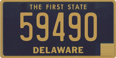 DE license plate 59490