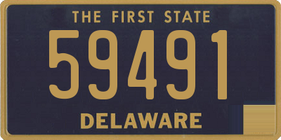 DE license plate 59491