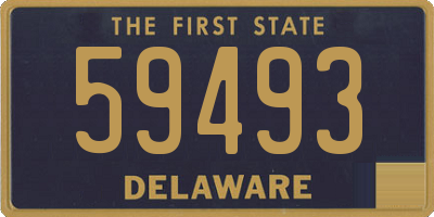 DE license plate 59493
