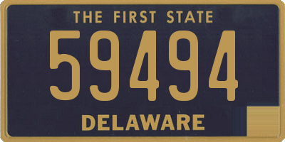 DE license plate 59494