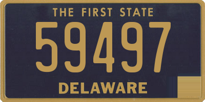 DE license plate 59497