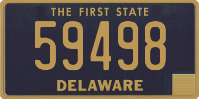 DE license plate 59498