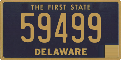 DE license plate 59499