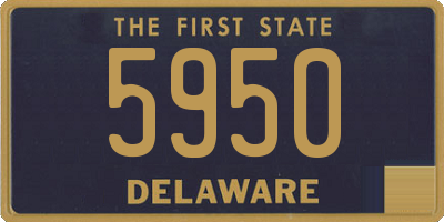 DE license plate 5950